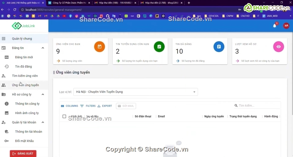 tuyển dụng,Website Website tuyển dụng,đồ án,fullbaocao